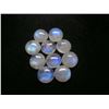 Image 3 : BLUE FIRE RAINBOW MOONSTONE 12 MM ROUND CABOCHON LOOSE GEMSTONE 20 PIECES LOT