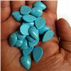 Image 3 : Natural Turquoise 12x16 MM Pear Loose Cabochon Gemstone 50 Pieces Lot
