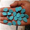 Image 2 : Natural Turquoise 13x18 MM Pear Loose Cabochon Gemstone 50 Pieces Lot