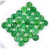Image 1 : Natural Emerald 3 MM Round Cut Green Loose Gemstone 100 Pieces Lot