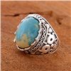 Image 2 : MOSAIC JASPER GEMSTONE SILVER PLATED RING SIZE 9
