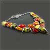 Image 3 : BALTIC AMBER GEMSTONE SILVER PLATED HANDMADE NECKLACE