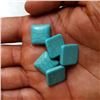 Image 3 : Natural Turquoise 14x14 MM Square Loose Cabochon Gemstone 50 Pieces Lot