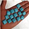Image 1 : Natural Turquoise 16x16 MM Square Loose Cabochon Gemstone 50 Pieces Lot
