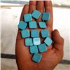 Image 2 : Natural Turquoise 16x16 MM Square Loose Cabochon Gemstone 50 Pieces Lot