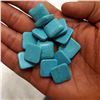 Image 3 : Natural Turquoise 16x16 MM Square Loose Cabochon Gemstone 50 Pieces Lot