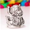 Image 1 : FASHION GOTHIC PUNK SKULL DESIGN SILVER PLATED RING SIZE 10