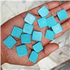 Image 2 : Natural Turquoise 18x18 MM Square Loose Cabochon Gemstone 25 Pieces Lot