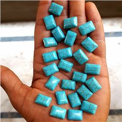 Natural Turquoise 10x14 MM Octagon Loose Cabochon Gemstone 50 Pieces Lot