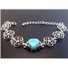 Image 1 : Turquoise Gemstone Silver Plated Handmade Bracelet
