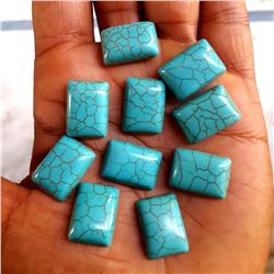 Natural Turquoise 13x18 MM Octagon Loose Cabochon Gemstone 50 Pieces Lot