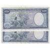 Image 2 : Portuguese Guinea, 100 Escudos, 1971, UNC, p45, (Total 2 consecutive banknotes)br/serial numbers: 96
