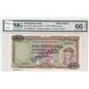 Image 1 : Portuguese India, 1000 Escudos, 1959, UNC, p46s, SPECIMENbr/PMG 66 EPQ, serial number: 00000000