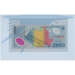 Romania, 2.000 Lei, 1999, UNC, p111b, FOLDERbr/serial number: 001A0396045, commemorative issue