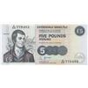 Image 1 : Scotland, 5 Pounds, 2002, UNC, p218dbr/serial number: E/EB 778462