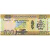 Image 1 : Solomon Islands, 100 Dollars, 2015, UNC, p36r, REPLACEMENTbr/serial number: X/1 038039