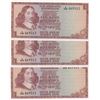 Image 1 : South Africa Republic, 1 Rand, 1973-75, AUNC/UNC, p116, (Total 3 consecutive banknotes)br/serial num