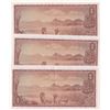 Image 2 : South Africa Republic, 1 Rand, 1973-75, AUNC/UNC, p116, (Total 3 consecutive banknotes)br/serial num