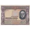 Image 1 : Spain, 50 Pesetas, 1935, XF, p88br/serial number: 0008510