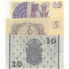 Image 2 : Sweden, 5 Kronor (2) and 10 Kronor, 1955/1963/1974, XF/ AUNC / UNC, p43b, p50b, p31r3, (Total 3 bank