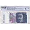 Image 1 : Switzerland, 100 Franken, 1989, UNC, p57jbr/PCGS 65 OPQ serial number: 89A0770900