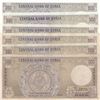 Image 1 : Syria, 500 Pounds, 1976/1992, VF /AUNC, p105a-b-c-d-e-fbr/Lot of all banknotes of Syria "500 Dinars"