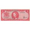 Image 1 : Trinidad and Tobago, 1 Dollar, 1964, XF, p26cbr/Queen Elizabeth II portrait, serial number: L/3 2610