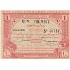 Image 1 : Tunisia, 1 Franc, 1920, XF, p49br/serial number: 106 46714