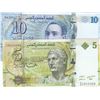 Image 1 : Tunisia, 5 Dinars and 10 Dinars, 2013, UNC, p95, p96, (Total 2 banknotes)br/serial numbers: C/5 1815