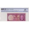Image 1 : Turkey, 1 Lira, 1942, XF, p135br/PCGS 45, Inönü portrait, serial number: A15 273393