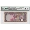 Image 1 : Turkey, 50 Lira, 1951, UNC, 5/1. Emission, p162, SPECIMEN br/PMG 63, Atatürk portrait, serial number