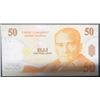 Image 2 : Turkey, 50 New Turkish Lira, 2005, UNC, p220, "A01"br/Atatürk portrait, serial number: A01 535193