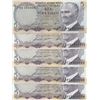 Image 1 : Turkey, 5 Lira, 1968, AUNC/ UNC, 6/1. Emission, p179, (Total 5 banknotes)br/Prefix numbers: A15, B73
