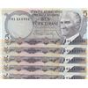 Image 1 : Turkey, 5 Lira, 1976, UNC, 6/2. Emission, p185, "I01", (Total 5 banknotes)br/Atatürk portrait, seria