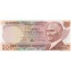 Image 2 : Turkey, 20 Lira, 1966, UNC, 6/1. Emission, p181a, "SEVEN DIGIT"br/Atatürk portrait, serial number: A