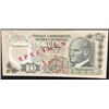 Image 1 : Turkey, 100 Lira, 1972, UNC (-), 6/1. Emission, p189, SPECIMENbr/serial number: 00 0000000, There ar