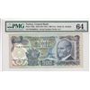 Image 1 : Turkey, 500 Lira, 1971, UNC, 6/1. Emission, p190abr/PMG 64, Atatürk portrait, serial number: B54 006