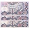 Image 1 : Turkey, 1.000 Lira, 1979, VF/XF, 6/2. Emission, p191, (Total 3 banknotes)br/Atatürk portrait, serial