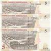 Image 2 : Turkey, 5 New Turkish Lira, 2005, UNC, 8/1. Emission, p217, (Total 3 banknotes)br/all banknotes end 