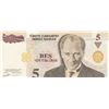 Image 1 : Turkey, 5 New Turkish Lira, 2005, UNC, 8/1. Emission, p217, RADARbr/Atatürk portrait, serial number: