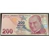 Image 2 : Turkey, 200 Lira, 2017, UNC, 9/3. Emission, p228c, "C001"br/Atatürk portrait, serial number: C001 10