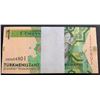Image 1 : Turkmenistan, 1 Manat, 2014, UNC, p29b, BUNDLEbr/100 consecutive serial number banknotes