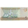 Image 2 : Turkmenistan, 5 Manat, 2012, AUNC, p30r, REPLACEMENTbr/serial number: ZZ 0260921