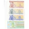 Image 1 : Ukraine, 1 Karbovanets, 3 Karbovantsi, 5 Karbovantsi and 10.000 Karbovantsi, 1991/1998, UNC, p81, p8