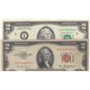 Image 1 : United States of America, 2 Dollars (2), 1953/2003, VF/UNC, p380a, p516a, (Total 2 banknotes)br/seri