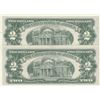 Image 2 : United States of America, 2 Dollars, 1963, UNC, p382a, p382b, (Total 2 banknotes)br/serial numbers: 