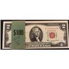 Image 1 : United States of America, 2 Dollars, 1963, UNC, p382a, (Total 28 consecutive banknotes)br/red seal, 