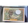 Image 2 : West African States, Ivory Coast, 1.000 Francs, 1959-65, XF, P103a1br/PMG 40, serial number: A.163/1
