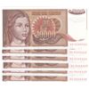 Image 1 : Yugoslavia, 10000 Dinara, 1992, UNC, p116, (Total 6 consecutive banknotes)br/serial numbers: AD 9169