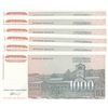 Image 2 : Yugoslavia, 1000 Dinara, 1994, UNC, p140, (Total 6 consecutive banknotes)br/serial numbers: AA 20889
